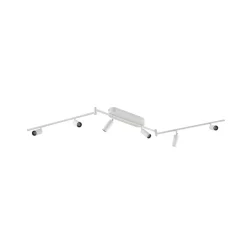Lindby LED-loftlampe Eldrin, 6 lyskilder, spots, hvid