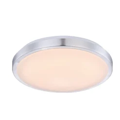 Lindby LED-loftlampe Emelie, Ø 35 cm, aluminiumsfarvet, metal