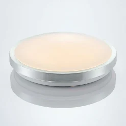 Lindby LED-loftlampe Emelie, Ø 35 cm, aluminiumsfarvet, metal