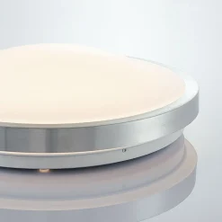 Lindby LED-loftlampe Emelie, Ø 35 cm, aluminiumsfarvet, metal