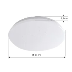 Lindby LED-loftlampe Eovi, Ø 33 cm, hvid, 4.000 K