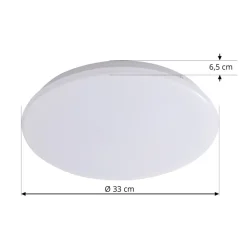 Lindby LED-loftlampe Eovi, Ø 33 cm, hvid, 3.000 K, rund