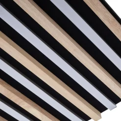 Lindby LED-loftlampe Firka, hvid, træ, 42 cm, CCT, dæmpbar.