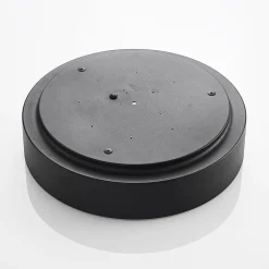 Lindby LED-loftlampe Gracjan, sort, metal, CCT, Ø45cm