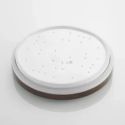 Lindby LED-loftlampe Hudsona, Ø 49 cm, træ, brun