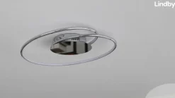 Lindby LED-loftlampe Joline, Ø 46 cm, kromfarvet, metal