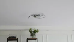 Lindby LED-loftlampe Joline, Ø 46 cm, kromfarvet, metal