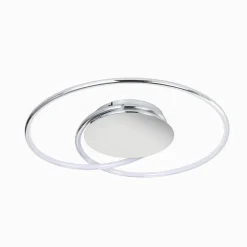 Lindby LED-loftlampe Joline, Ø 46 cm, kromfarvet, metal
