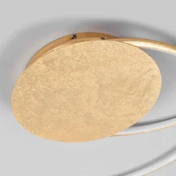 Lindby LED-loftlampe Joline, Ø 74 cm, guldfarvet, metal