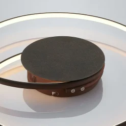 Lindby LED-loftlampe Joline, Ø 45 cm, rustbrun, metal