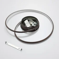 Lindby LED-loftlampe Joline, Ø 45 cm, rustbrun, metal