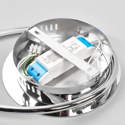 Lindby LED-loftlampe Joline, Ø 74 cm, kromfarvet, metal