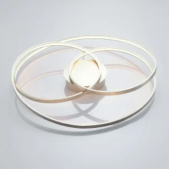 Lindby LED-loftlampe Joline, Ø 60 cm, nikkelfarvet, metal