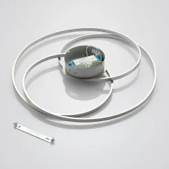 Lindby LED-loftlampe Joline, Ø 60 cm, nikkelfarvet, metal