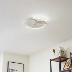 Lindby LED-loftlampe Kosmo, 40 cm, hvid, metal, moon