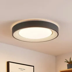 Lindby LED-loftlampe Lindum, RGB, CCT, fjernbetjening, dæmpbar
