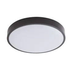 Lindby LED-loftlampe Medon, Ø 38 cm, sort, IP44, metal