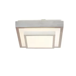 Lindby LED-loftlampe Mirco, 32 cm, kantet, aluminium