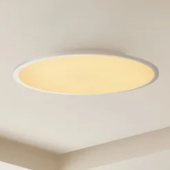 Lindby LED-loftlampe Narima, CCT, Ø 60 cm, sølv