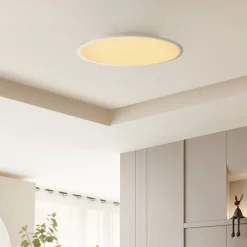 Lindby LED-loftlampe Narima, CCT, Ø 60 cm, sølv