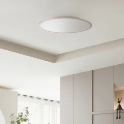 Lindby LED-loftlampe Narima, CCT, Ø 60 cm, sølv