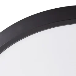 Lindby LED-loftlampe Pravin, Ø 23 cm, CCT, sort