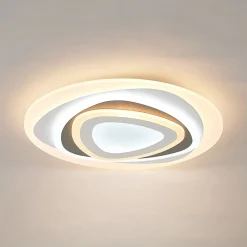 Lindby LED-loftlampe Rebeka, Ø 50 cm, CCT, fjernbetjening
