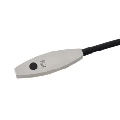 Lindby LED-læselampe Flexola, nikkel, rund, metal, stik