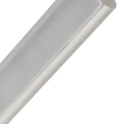 Lindby LED-læselampe Flexola, nikkel, kantet, metal, stik