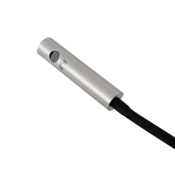 Lindby LED-læselampe Flexola, nikkel, kantet, metal, stik