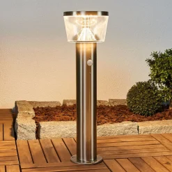 Lindby LED-sokkellampe Antje, bevægelsessensor, IP44