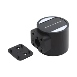 Lindby LED-solcellelampe Amren, sort, ABS, sensor