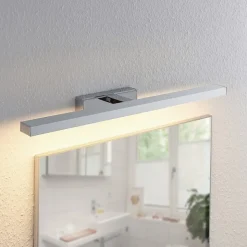 Lindby LED-spejllampe Jukka, 60 cm, krom, metal, IP44