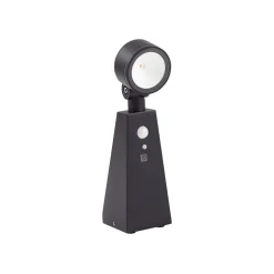 Lindby LED-spotlight Raide, sensor, sort, aluminium