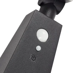 Lindby LED-spotlight Raide, sensor, sort, aluminium