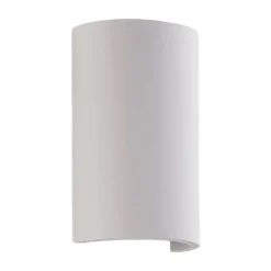 Lindby LED-væglampe Jenke, højde 16 cm, hvid, gips