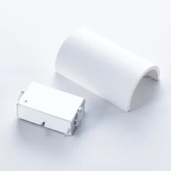 Lindby LED-væglampe Jenke, højde 16 cm, hvid, gips