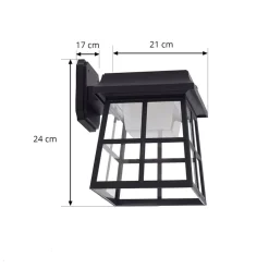 Lindby LED-væglampe Latarka, højde 24 cm, sensor