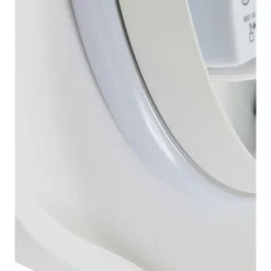 Lindby LED-væglampe Nielson, hvid, gips, 30 x 30 cm