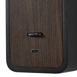 Lindby LED-væglampe Tallis, sort, USB-C, bevægelig