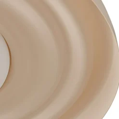 Lindby LED-væglampe Waves, beige, Ø 43 cm, metal