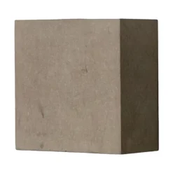 Lindby LED-væglampe Yva, grå, beton, 13 x 13 cm, op/ned