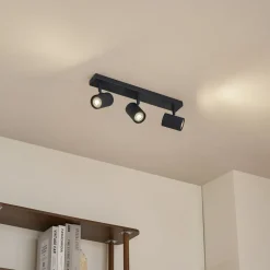 Lindby loftspots Kardis, mørkegrå, 3 lyskilder, metal, GU10