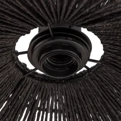 Lindby pendel Valdorin, sort, papir, Ø 40 cm, E27