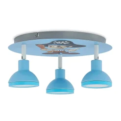 Lindby Roxas loftlampe til børneværelset, pirat