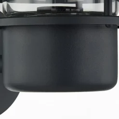 Lindby udendørs væglampe Belmiro, jern, 23,5 cm, E27, sort