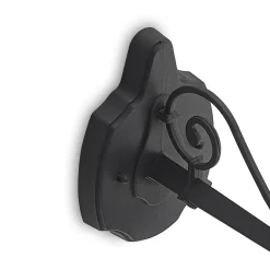 Lindby udendørs væglampe Elinda, højde 29 cm, antracit, glas