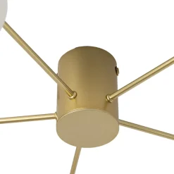 Lindby Valisa loftslampe, guld, 5-lys