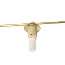 Lindby Valisa loftslampe, guld, 5-lys