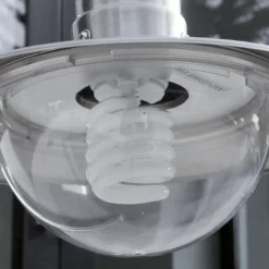 Lindby vejlampe Damion, 140 cm, stål, E27, IP44